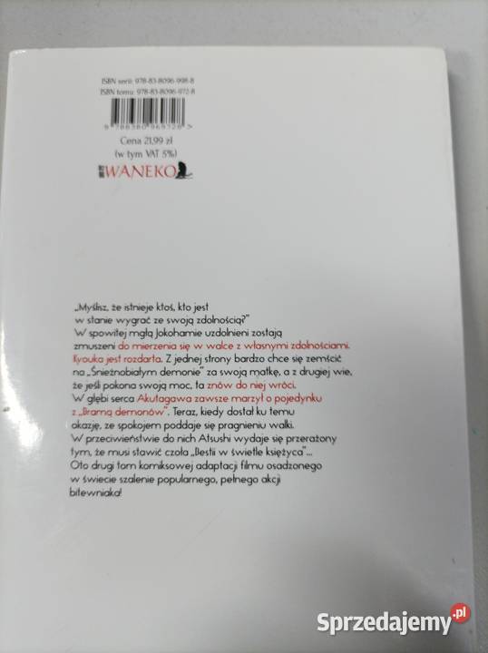 Bungou Stray Dogs Dead Apple Tom 2 Waneko Manga miękka z obwolutą Toruń