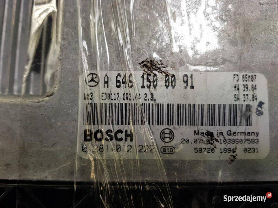 KOMPUTER SILNIKA ECU MERCEDES W203 A6461500091 kujawsko-pomorskie