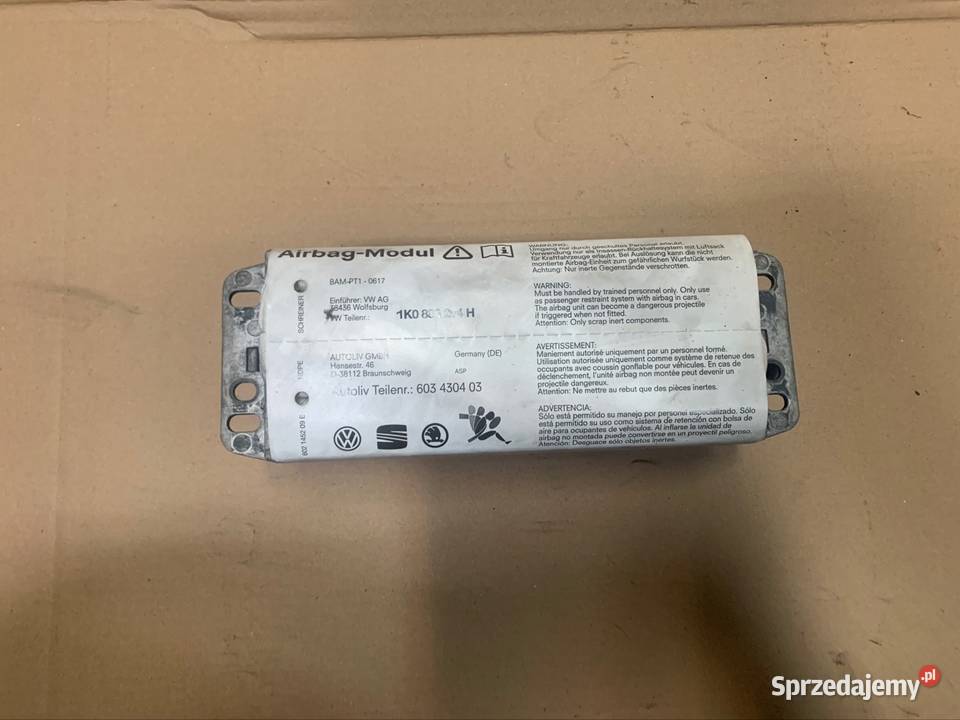 1K0880204 poduszka powietrzna airbag skoda Rok produkcji 2012 Szczecin
