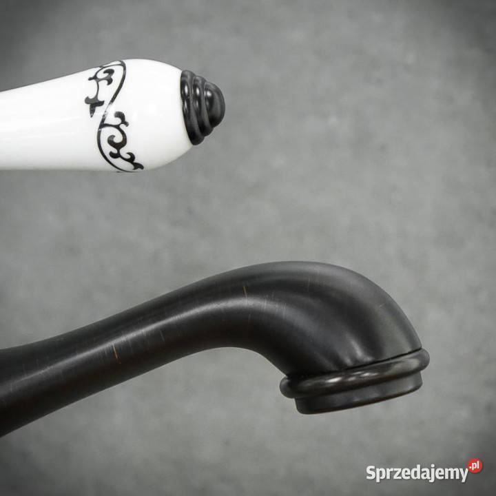 Bateria umywalkowa stojąca czarna LUTON Chmielnik sprzedam