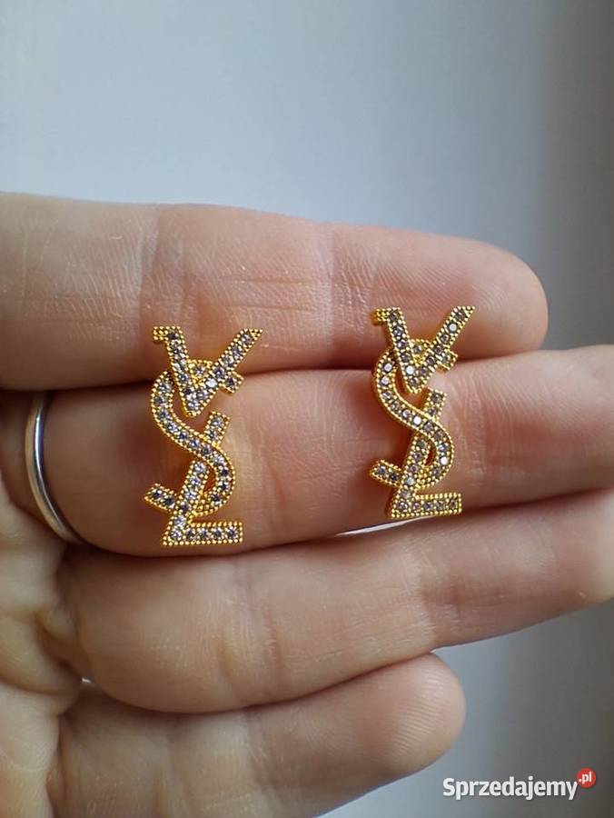 Kolczyki złote diamenciki dolnośląskie