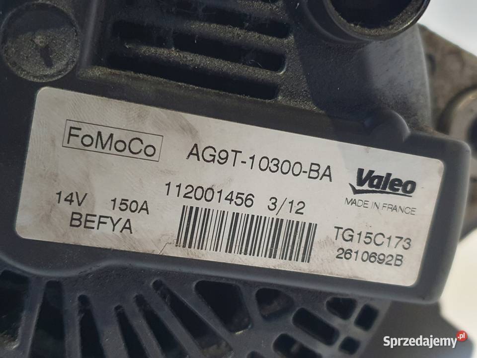 ALTERNATOR Ford Mondeo MK4 20 TDCI valeo lubelskie Chełm