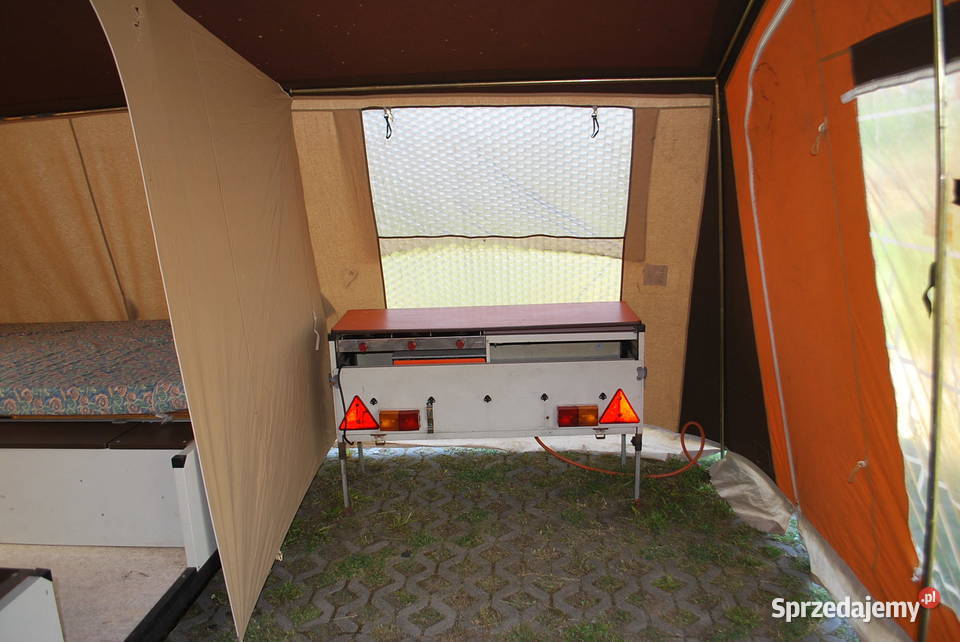 RETRO PRZYCZEPA KEMPINGOWA NAMIOTOWA CONWAY mazowieckie Grzebowilk