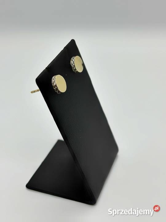 Złote kolczyki pr 585 096g Sztyft Kółka Elbląg