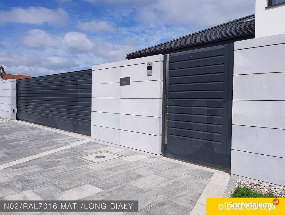 Żaluzja ogrodzenie nowoczesne N02 grafitowe Tczew