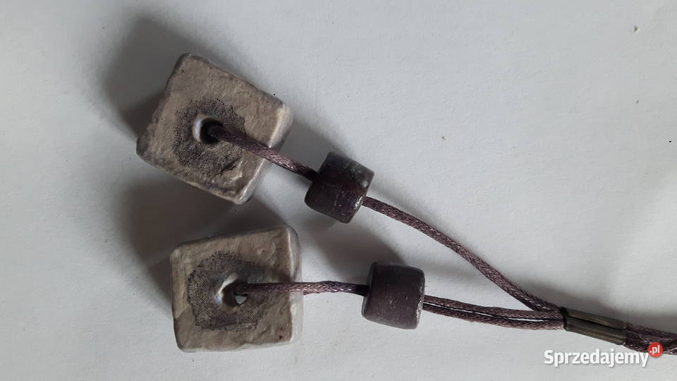 Naszyjnik ceramiczny ręcznie wykonany mazowieckie Otwock