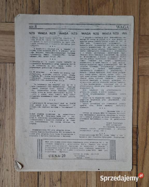 WAGA Warszawska gazeta akademicka Warszawa