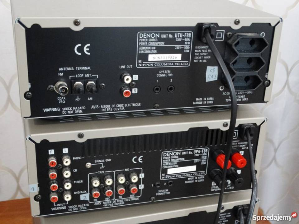 Wieża Denon F88 4 segmentymocna WYSYŁKA sprzedam