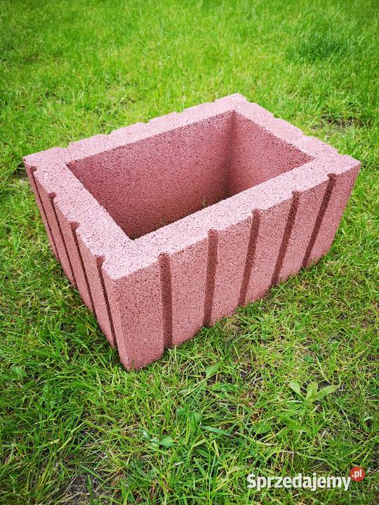Gazony ogrodowe 40x28x20h donice betonowe Warszawa