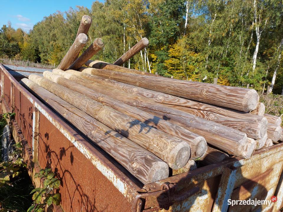 Słupki impregnowane ciśnieniowo 2 letnie