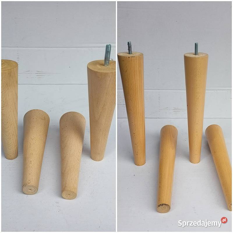 Nogi Drewniane Bukowe Proste Naturalne dwie Zabrze