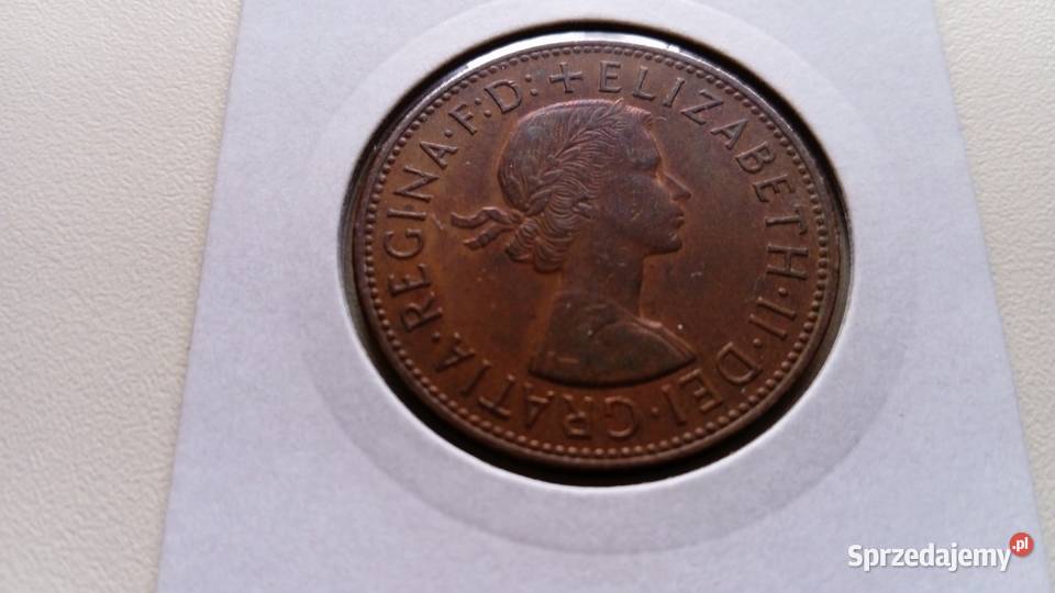 Moneta 1 pence 1967 r Mosina