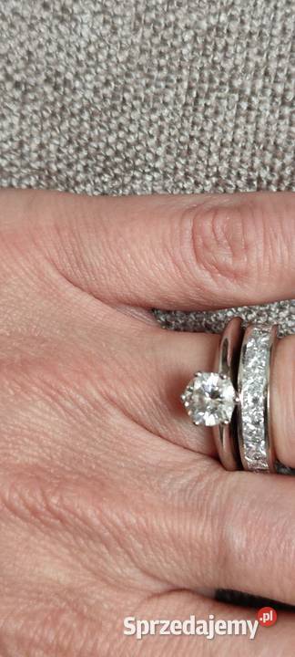 Pierścionek zaręczynowy bzłoto 750125ct GIA Gdańsk