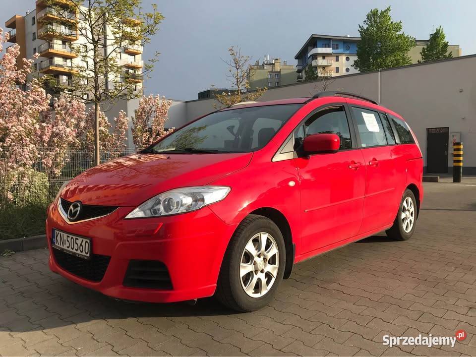 Mazda 5 2008 r 20 Diesel 7 Os uszkodzony Rok produkcji 2008 Kraków