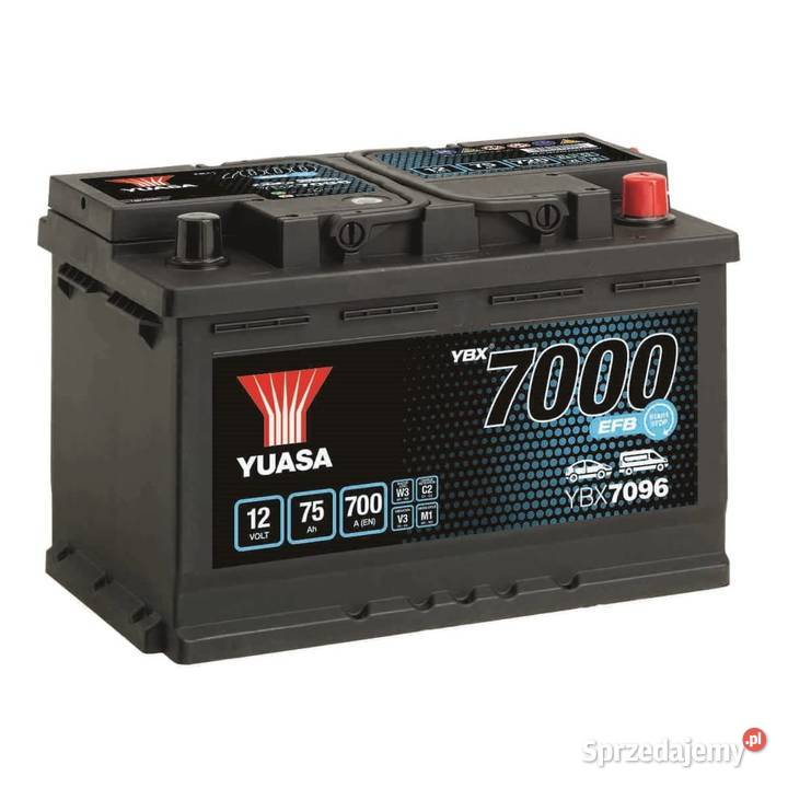 Akumulator Yuasa YBX7000 EFB StartStop Plus Warszawa sprzedam