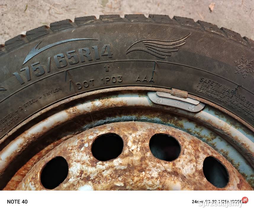 Felgi 14 z oponami zimowymi 175x65xR14 Warszawa