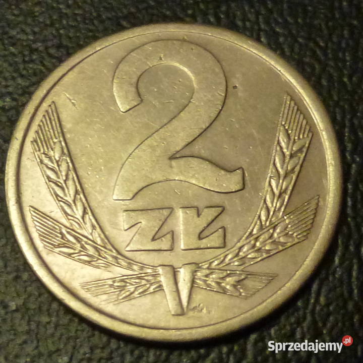 Moneta 2 złote z 1984 r z obiegu okres PRL Warszawa