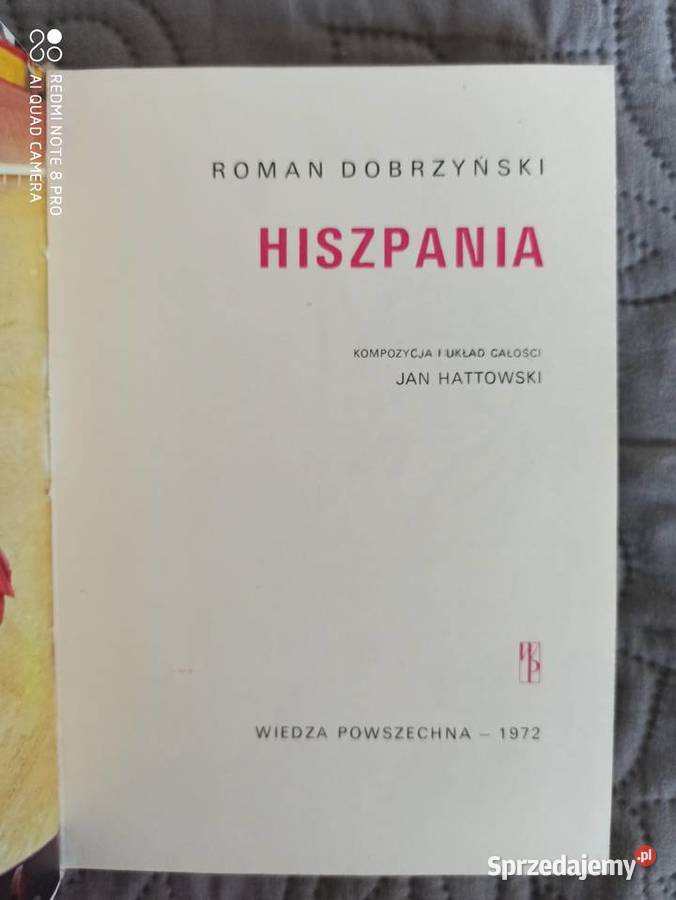 HISZPANIA Roman Dobrzyński Rok wydania 1972