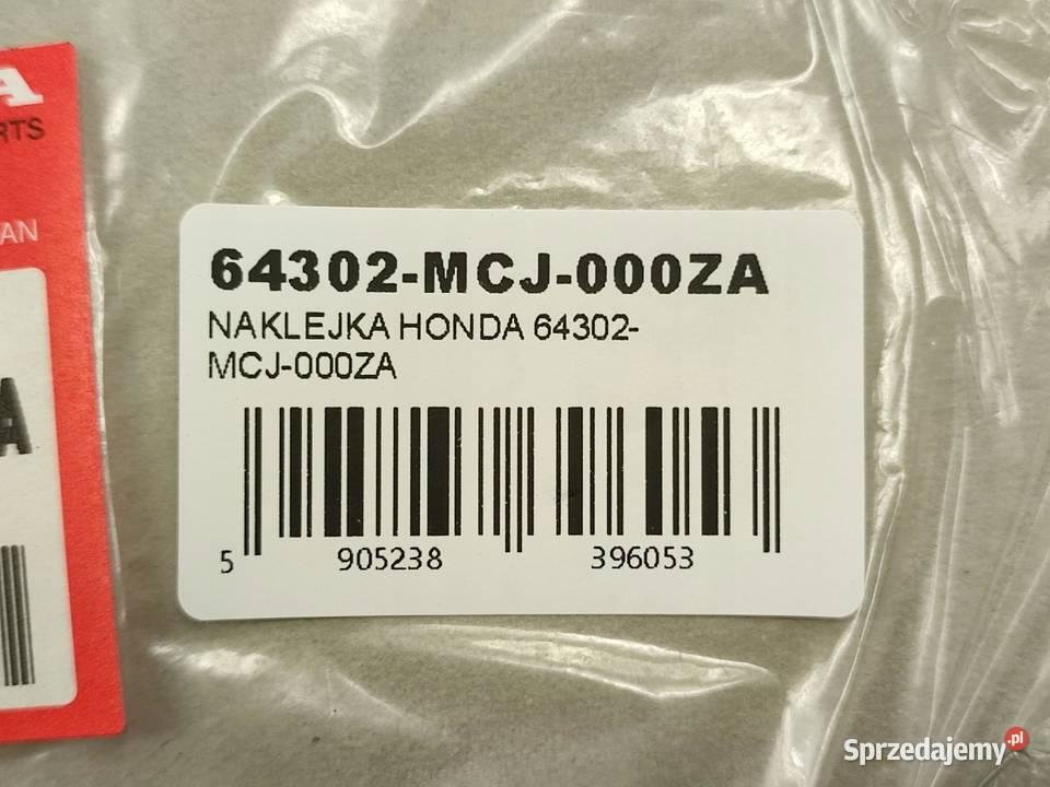 NAKLEJKA PGM FI BOCZEK HONDA CBR600F4 SUPERSPORT