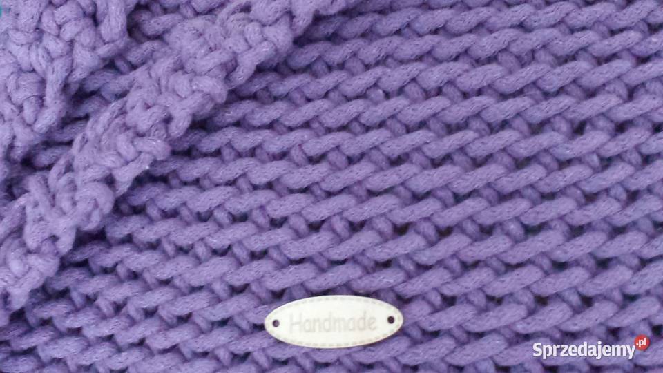 Torebka ze sznurka torba hit lila handmade bag