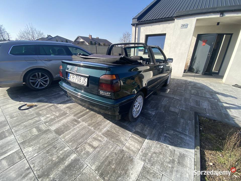 Volkswagen Golf 3 cabrio klima nowy dach małopolskie Pobiednik Wielki
