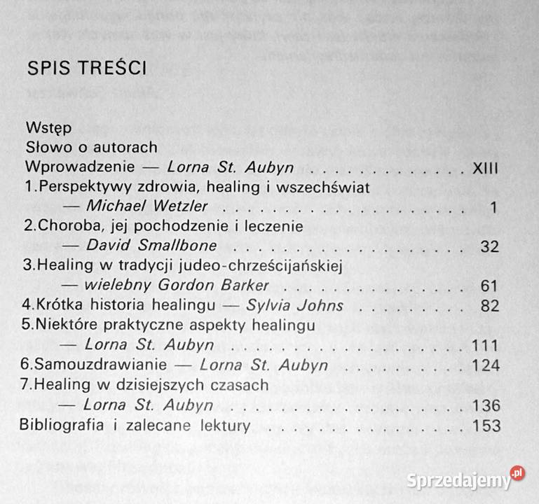Healing czyli uzdrawianie Lorna St Aubyn Rok wydania 1993 Chełm