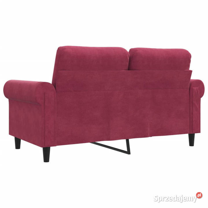 Sofa 2osobowa winna czerwień 120 tapicerowana Warszawa