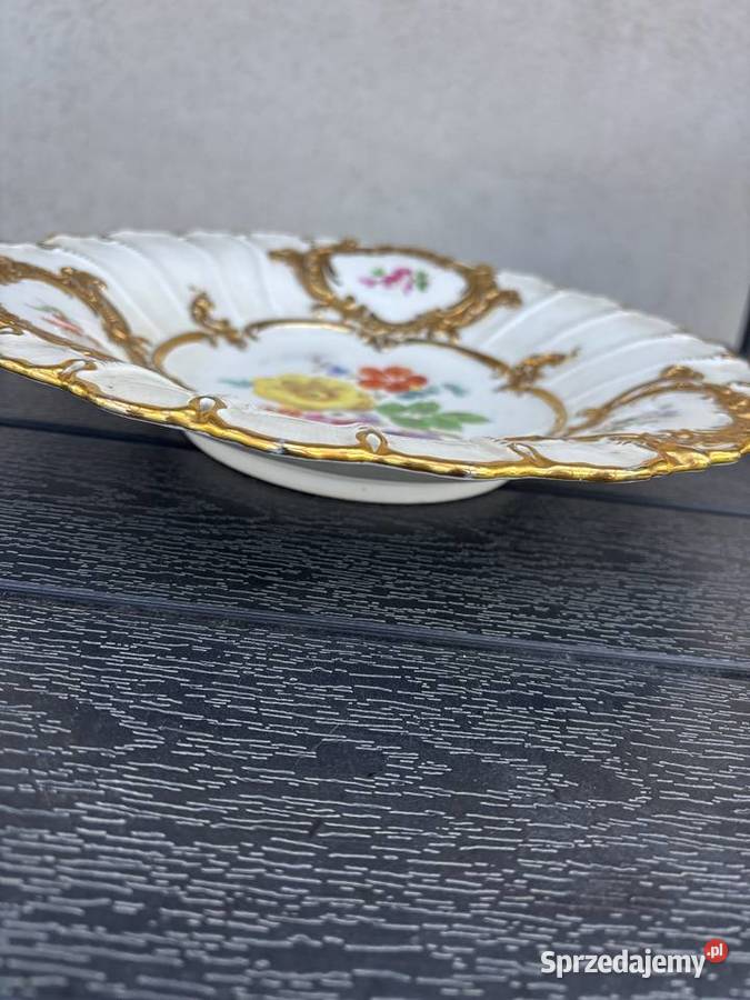 Elegancka porcelanowa patera antyk Przywory