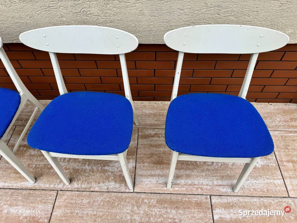 Krzesła 4 duńskie skandynawkie retro vintage prl Warszawa