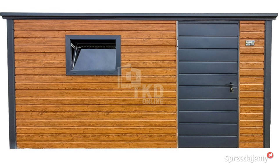 Schowek domek ogrodowy 4x2m dzwi okno dach Żary