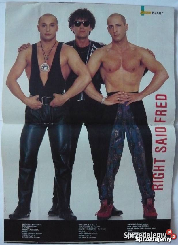 PLAKATY RIGHT SAID FRED WYPRZEDAŻ ŚWIAT PLAKATÓW sprzedam