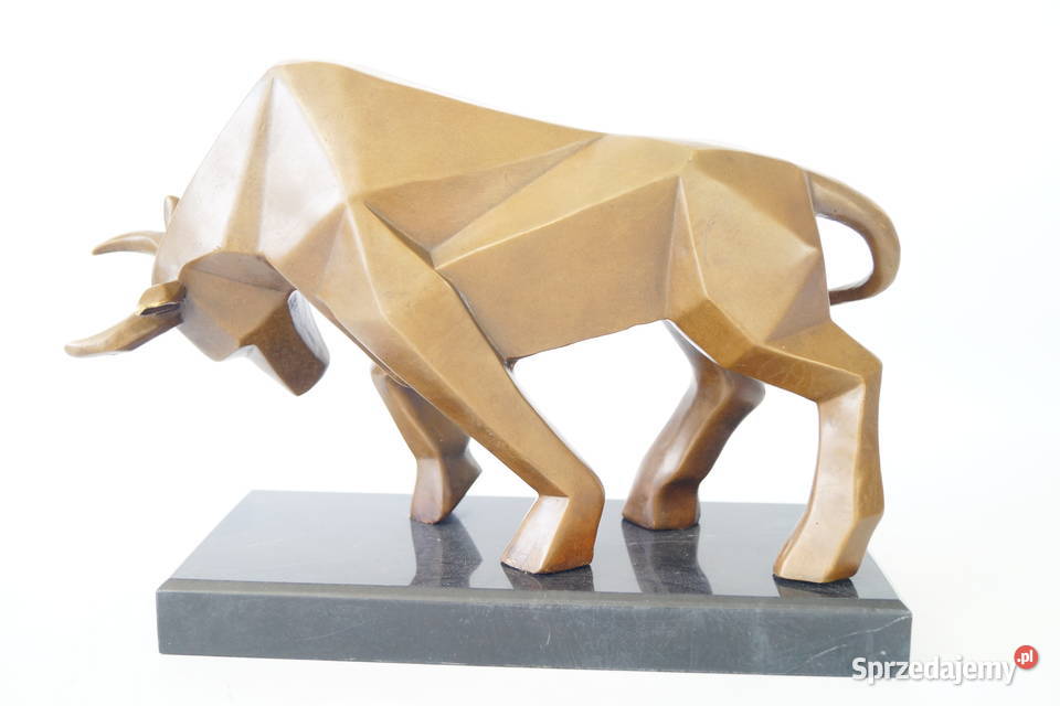 Figura z brązu BYK modernistyczny Byk z Wall Gizałki