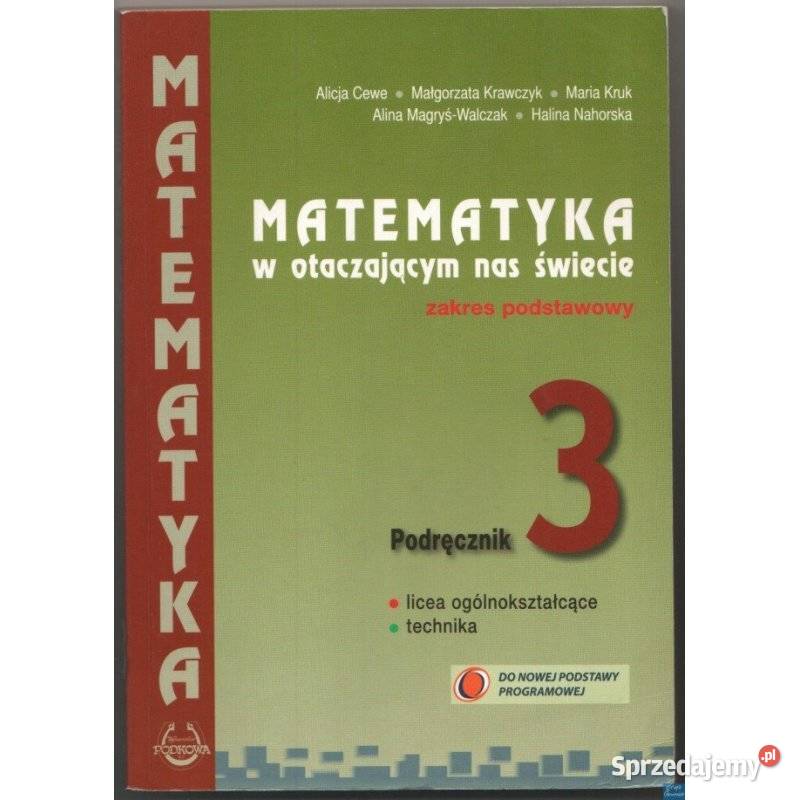 Matematyka w otaczającym nas świecie Zakres Świdnica