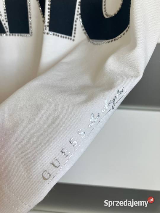 Super bluzka tshirt Guess Love Paris cyrkonie podkarpackie Nisko