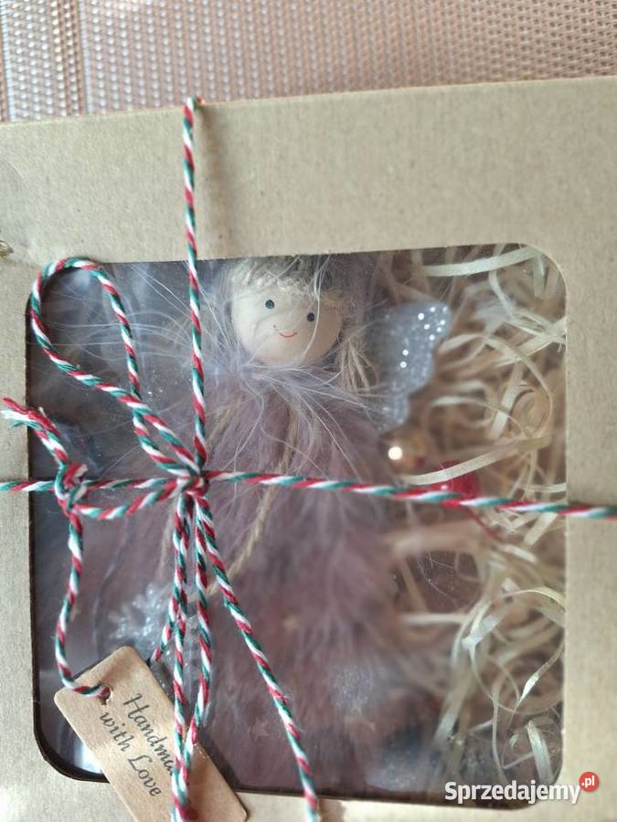 Aniołek z zawieszka na choinkę Strzyżów