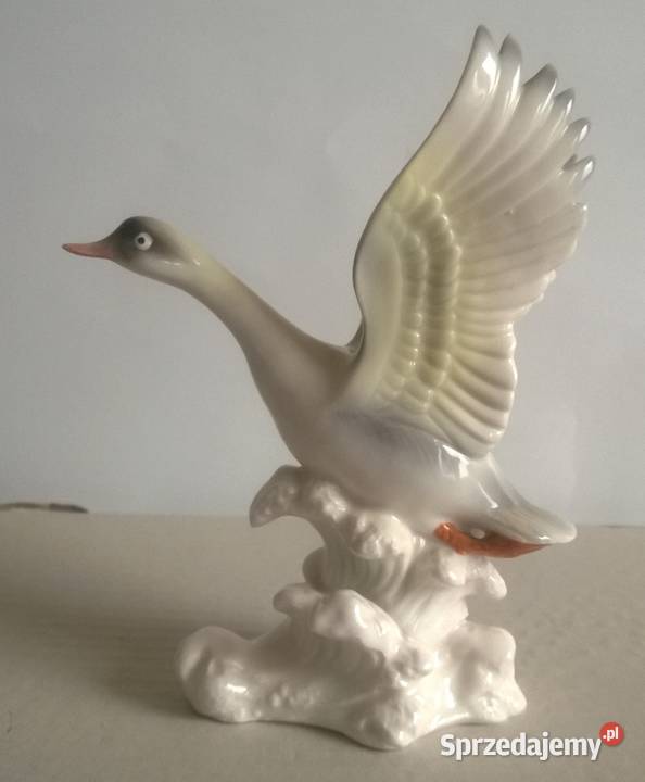 Figurka Porcelanowa Dzika Gęś Porcelana Radom