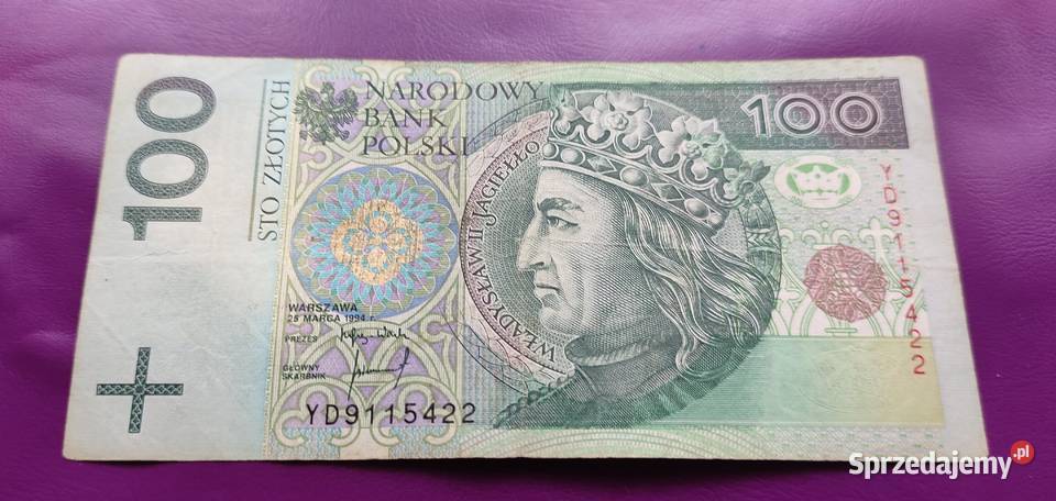 Banknot kolekcjonerski 100 1994 seria Numizmatyka Pruszków