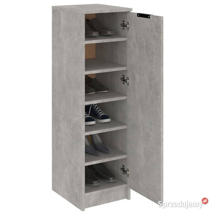 Szafka na buty szarość betonu 30x35x100 WM811434 mazowieckie