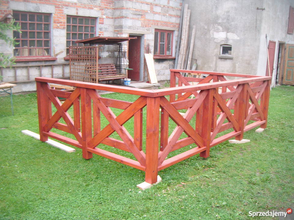 Balustrada na taras Zblewo