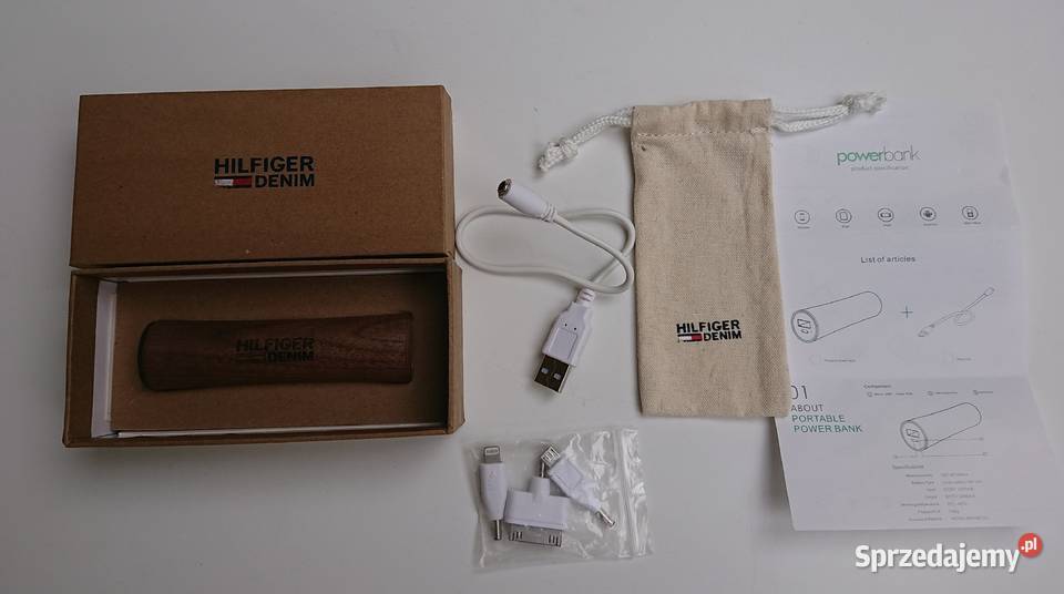 Powerbank HD Hilfiger Denim z końcówkami mazowieckie Warszawa sprzedam