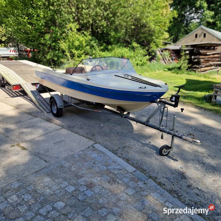 Łódka yamaha motorówka 4m 4osobowa przyczepka Łodzie i motorówki Bolesławiec sprzedam