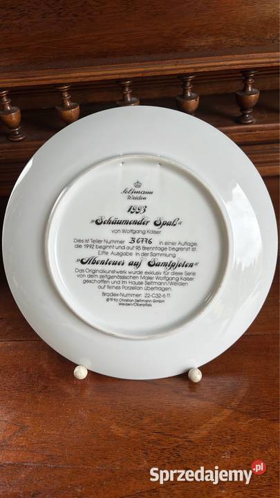 Talerz z kotami Seltmann Weiden 6776 Gdańsk
