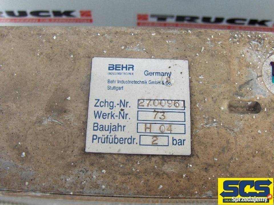 MAN TGA intercooler chłodnica powietrza SZCZELNA ciężarowe sprzedam