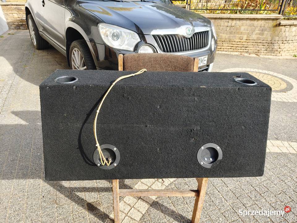 Skrzynia basowa bassowa subwoofer tuba dual 2x skrzynie basowe i tuby