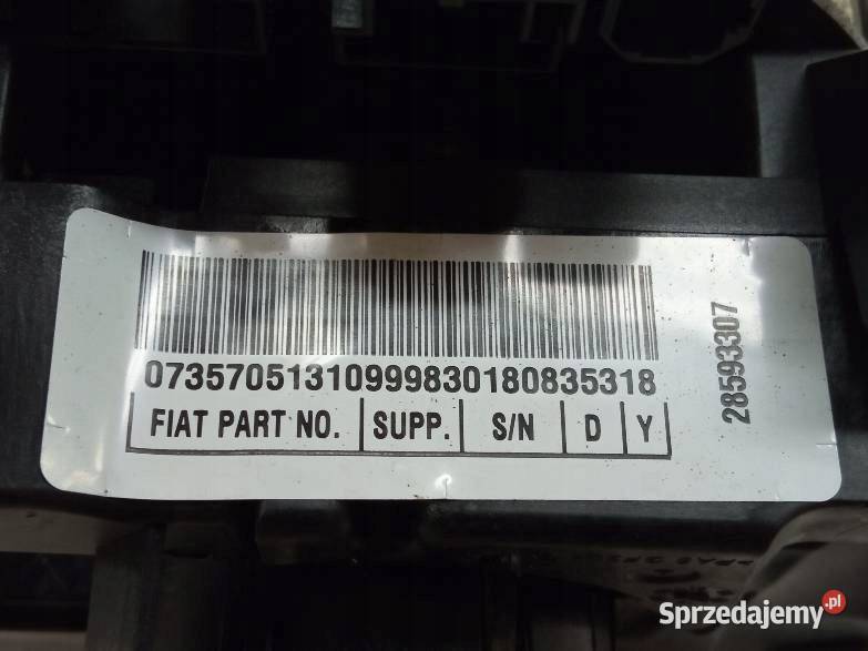 PRZEŁĄCZNIK ZESPOLONY 07357051310 Fiat Tipo II osobowe Wyposażenie wnętrza