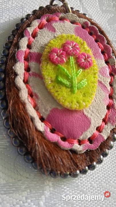 MEDALION PRZYWIESZKA Z NATURALNEJ SKÓRY Piła