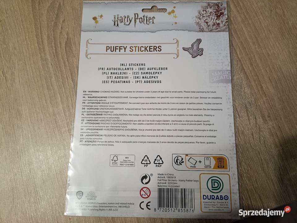 Naklejki wypukłe Harry Potter 26 Kwidzyn