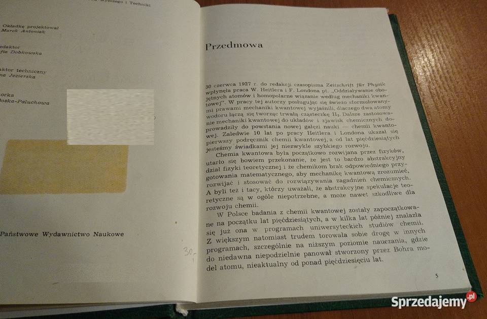 Elementy chemii kwantowej sposobem pomorskie Gdańsk