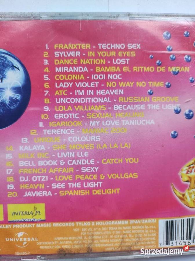 2001 rmf fm hop bęc 17 unikalna kolekcjonerska pop Płyty i kasety Kielce sprzedam