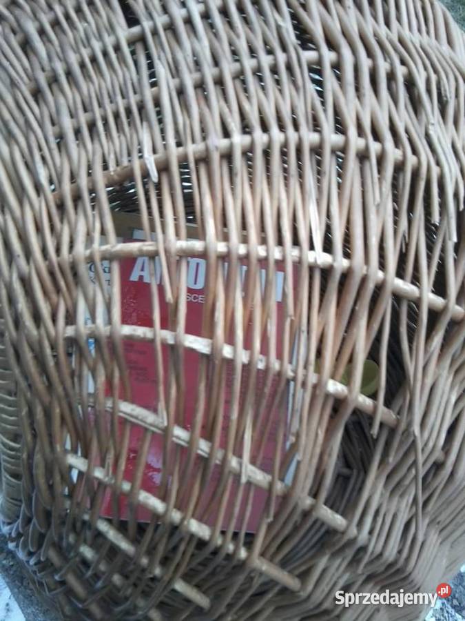 Wiklinowe przenośne legowisko kota psa Knurów